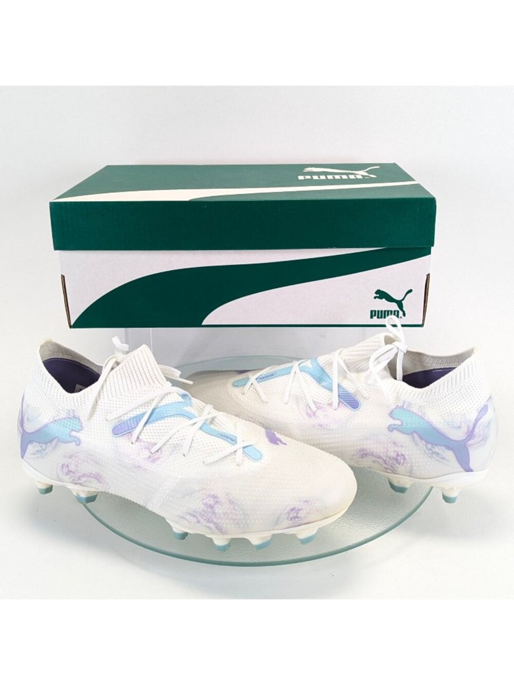 Puma Future 7 Match Brilliance FG/AG Womens Soccer Cleats Sz 9 White Purple New